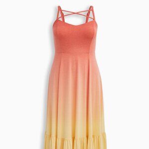 Torrid Maxi Jersey Tiered Strappy Dress